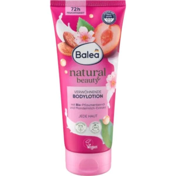 Lotion pour le corps Natural Beauty Lait d'amande prune, 200 ml
