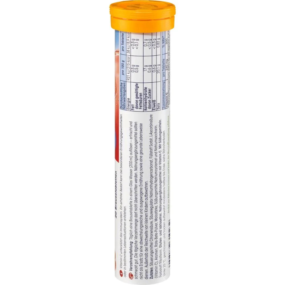 Comprimés effervescents de vitamine C, 20 pièces, 82 g – Image 4