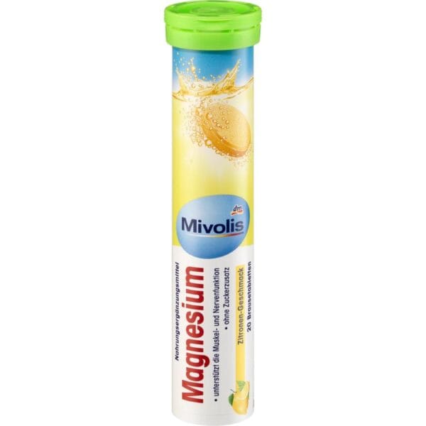 Comprimés effervescents de magnésium 20 pièces, 82 g