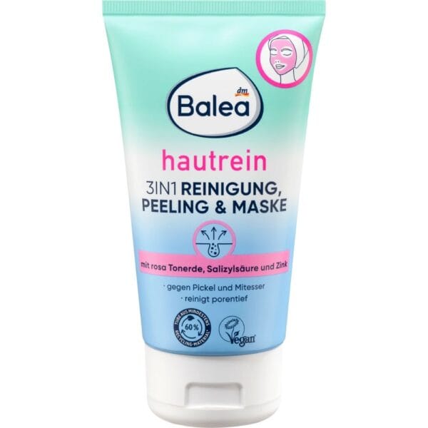 Nettoyant, peeling et masque 3 en 1 pour nettoyer la peau, 150 ml
