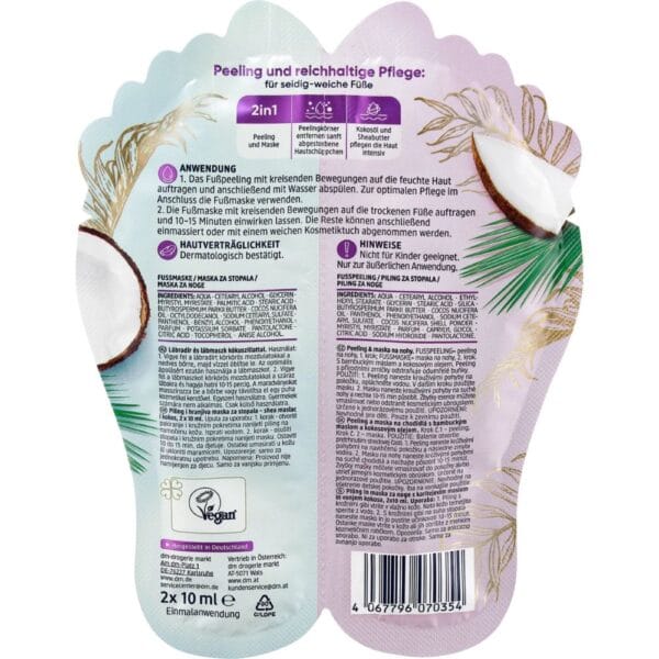 Coffret gommage et masque pour les pieds (2x10 ml), 20 ml – Image 3