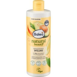 Après-shampooing Natural Beauty, huile d'avocat biologique et beurre de mangue, 350 ml