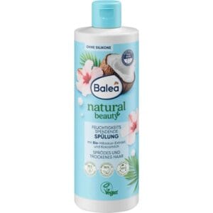 Après-shampooing Natural Beauty, extrait d'hibiscus biologique et lait de coco, 350 ml