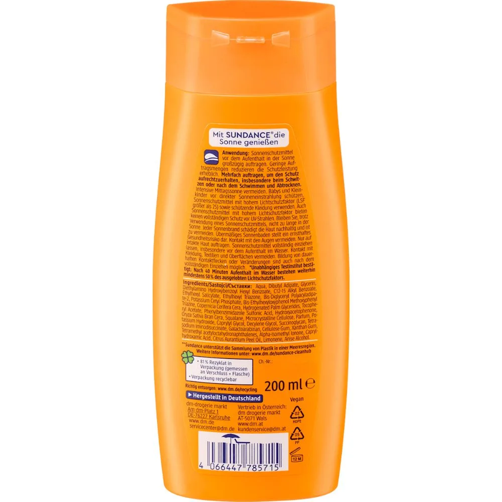 Sundance - Lait solaire corps et visage SPF 50 – Image 3