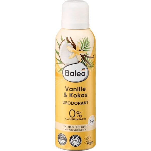 Spray déodorant Balea Vanille & Coco