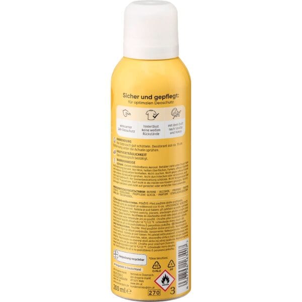 Spray déodorant Balea Vanille & Coco – Image 2